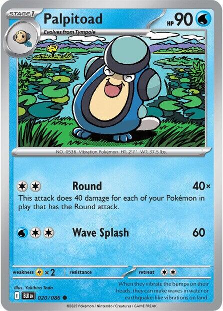 Black Bolt Palpitoad Pokémon card